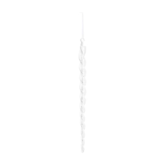 Melrose Clear Glass Icicle Ornaments Set